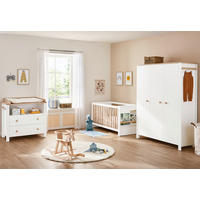 BABYZIMMER LOVA  - Eichefarben/Weiß, Basics, Holz - Pinolino