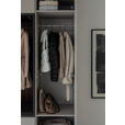 GARDEROBE 6-teilig  in 250/233/59 cm  - Anthrazit/Nussbaumfarben, Design, Holz/Holzwerkstoff (250/233/59cm) - Moderano