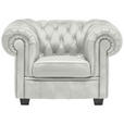 CHESTERFIELD-SESSEL - Wengefarben/Naturfarben, LIFESTYLE, Holz/Textil (115/76,5/96cm) - Landscape