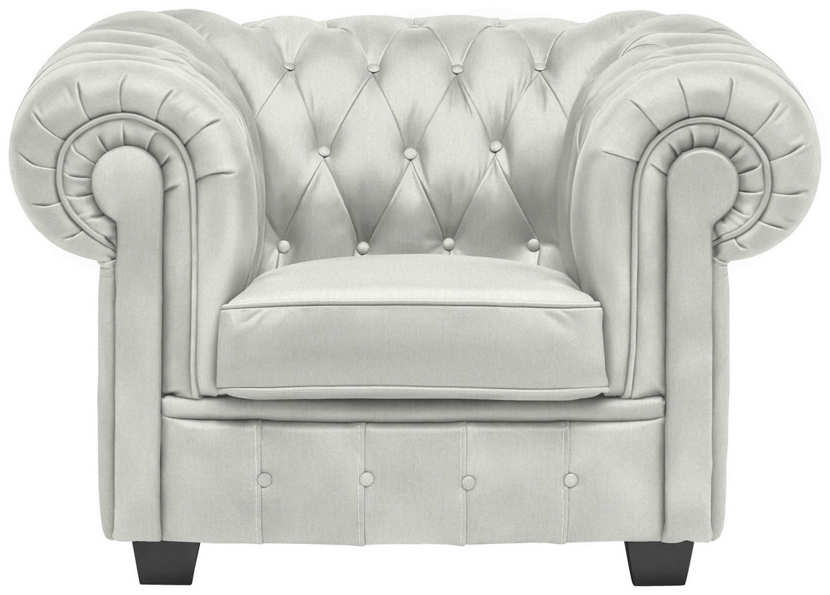CHESTERFIELD-SESSEL - Wengefarben/Naturfarben, LIFESTYLE, Holz/Textil (115/76,5/96cm) - Landscape