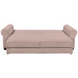 SCHLAFSOFA  mit Stoffauswahl, Liegefunktion, Rücken echt Cord Rosa  - Schwarz/Rosa, KONVENTIONELL, Kunststoff/Textil (250/95/125cm) - Hom`in