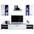 REGAL ZA DNEVNI BORAVAK - bijela/antracit, Design, staklo/drvni materijal (200/190/42cm) - Boxxx REGAL ZA DNEVNI BORAVAK - bijela/antracit, Design, staklo/drvni materijal (200/190/42cm) - Boxxx