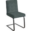 SCHWINGSTUHL  in Stahl Flachgewebe  - Türkis/Schwarz, Design, Textil/Metall (60/92/60cm) - Dieter Knoll