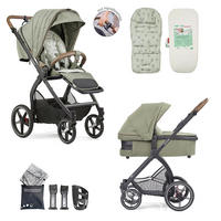 KOMBIKINDERWAGEN FX4 Swing Set mit Handbremse  - Schwarz/Hellgrün, Basics, Textil (100/55/130cm) - Gesslein