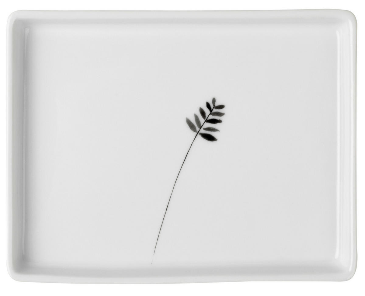 BUTTERDOSE Keramik  - Weiss/Schwarz, Basics, Keramik (13/6/10cm) - Räder