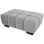 HOCKER in Textil Hellgrau  - Hellgrau/Schwarz, KONVENTIONELL, Textil/Metall (106/40/72cm) - Hom`in