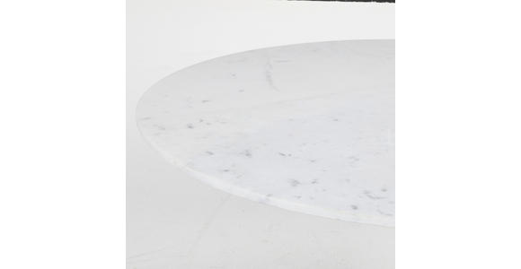ESSTISCH in Metall, Stein 120/120/76 cm - Schwarz/Weiß, Design, Stein/Metall (120/120/76cm) - Ambia Home