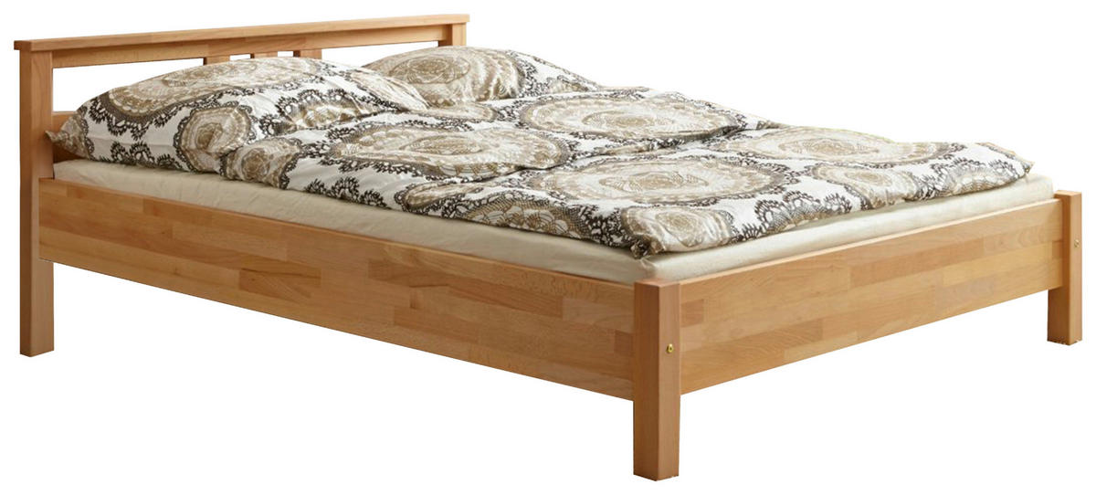 BETT 140/200 cm  in Buchefarben  - Buchefarben, KONVENTIONELL, Holz (140/200cm) - MID.YOU