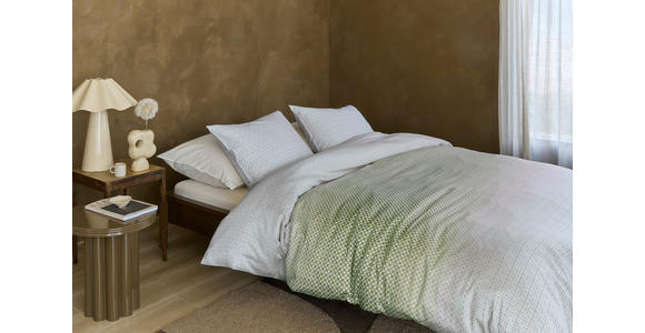 BETTWÄSCHE Nadea Satin 200/210 cm  - Grün, Basics, Textil (200/210cm) - Novel