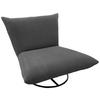RELAXSESSEL Lesesessel Cord    - Schwarz/Grau, Design, Textil/Metall (100/78/96cm) - Livetastic