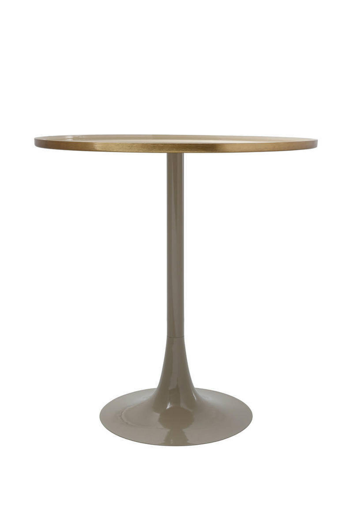 ODKLÁDACÍ STOLEK, krémová, šedohnědá - krémová/šedohnědá, Trend, kov (51/51/52cm)
