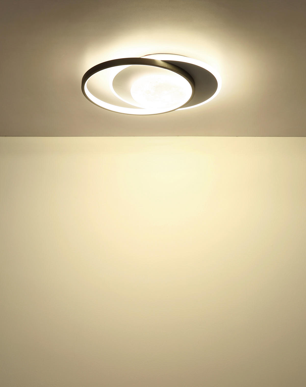 LED-DECKENLEUCHTE 36,9/30/8,3 cm   - Schwarz/Weiß, Design, Kunststoff/Metall (36,9/30/8,3cm) - Globo