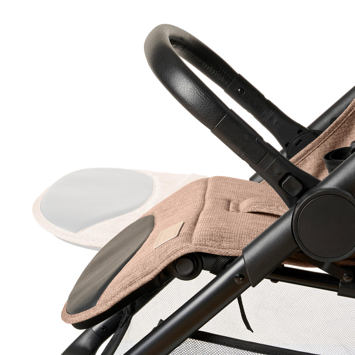 BUGGY  - Beige/Schwarz, Trend, Kunststoff/Textil (55/56/107cm) - Jimmylee