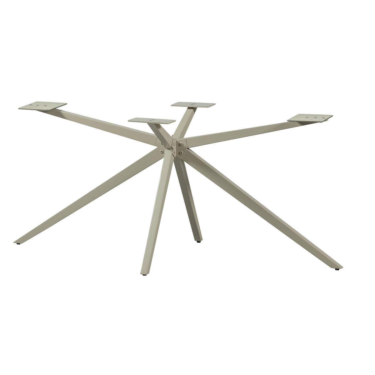 TISCHGESTELL   - Grau, MODERN, Metall (170/72/80cm) - Livetastic