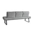 SITZBANK 209/92/78 cm  in Grau, Schwarz  - Schwarz/Grau, Design, Textil/Metall (209/92/78cm) - Dieter Knoll