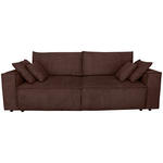 SCHLAFSOFA Cord Dunkelbraun  - Dunkelbraun/Schwarz, KONVENTIONELL, Kunststoff/Textil (240/89/100cm) - Carryhome