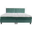 BOXSPRINGBETT 240/200 cm  in Blau, Grün  - Wengefarben/Blau, Trend, Holz/Textil (240/200cm) - Esposa
