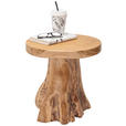BEISTELLTISCH 35/35/40 cm Teakholz massiv Naturfarben Freiform  - Naturfarben, Trend, Holz (35/35/40cm) - Landscape