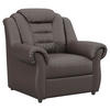SESSEL in Lederlook Braun  - Schwarz/Braun, Konventionell, Kunststoff/Textil (104/102/101cm) - Livetastic