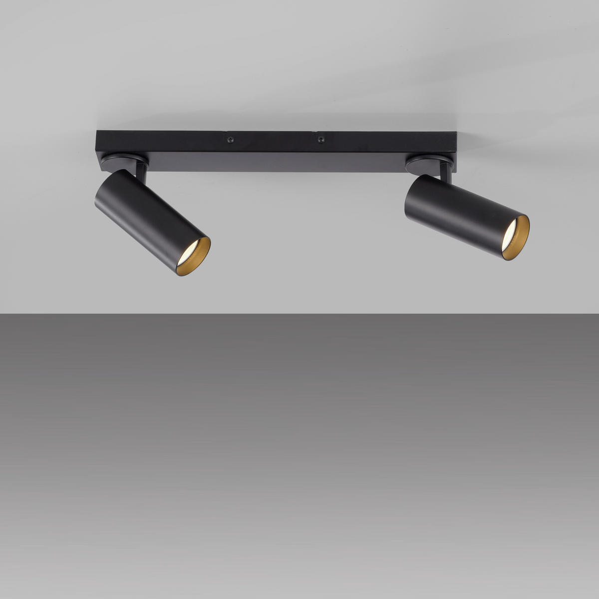 LED-DECKENLEUCHTE SW RIK 59/25/16,5 cm   - Schwarz, KONVENTIONELL, Kunststoff/Metall (59/25/16,5cm) - Schöner Wohnen