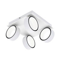 DECKENLEUCHTE 4,6 W    25/25/14,5 cm  - Weiss, Design, Metall (25/25/14,5cm) - Eglo