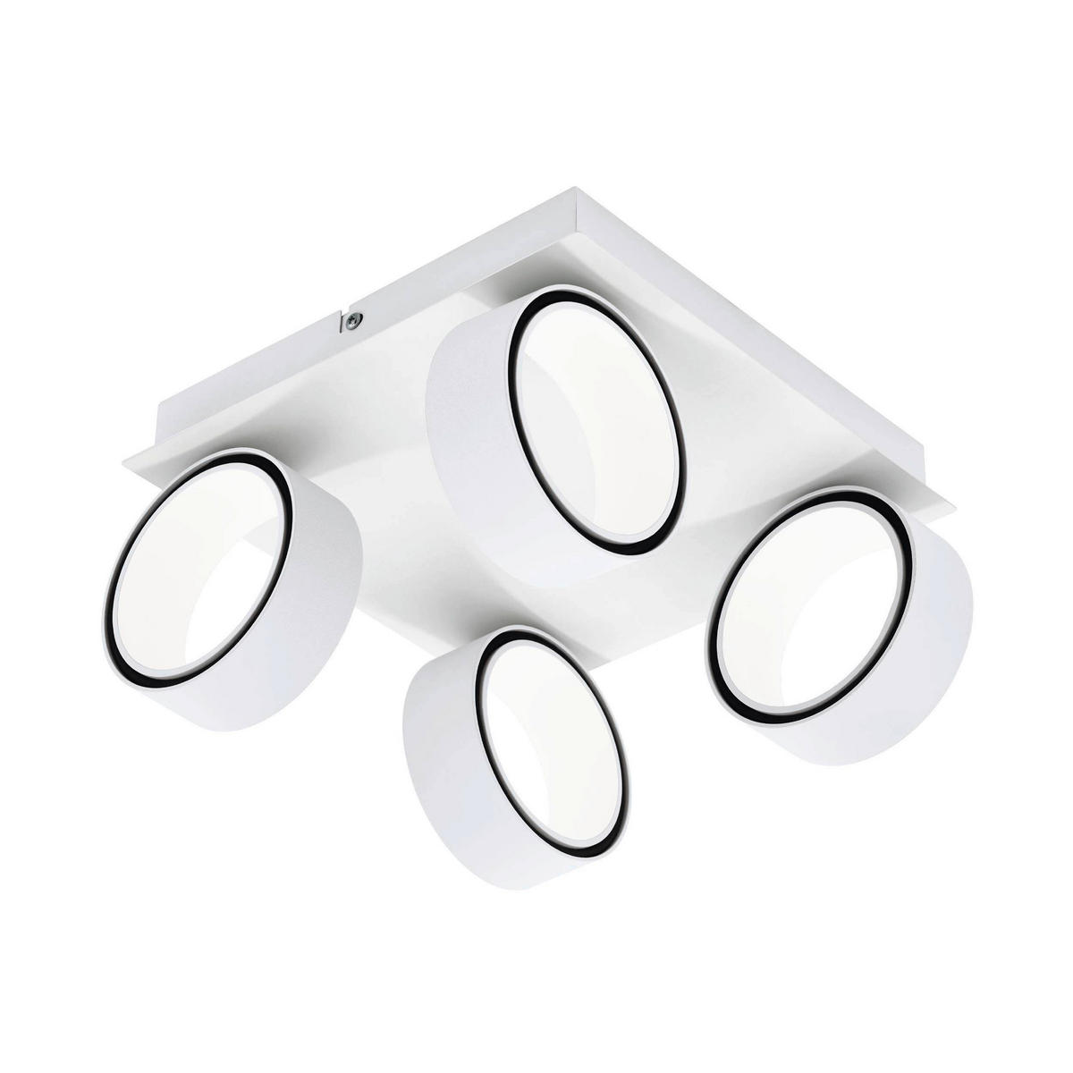DECKENLEUCHTE 4,6 W    25/25/14,5 cm  - Weiss, Design, Metall (25/25/14,5cm) - Eglo