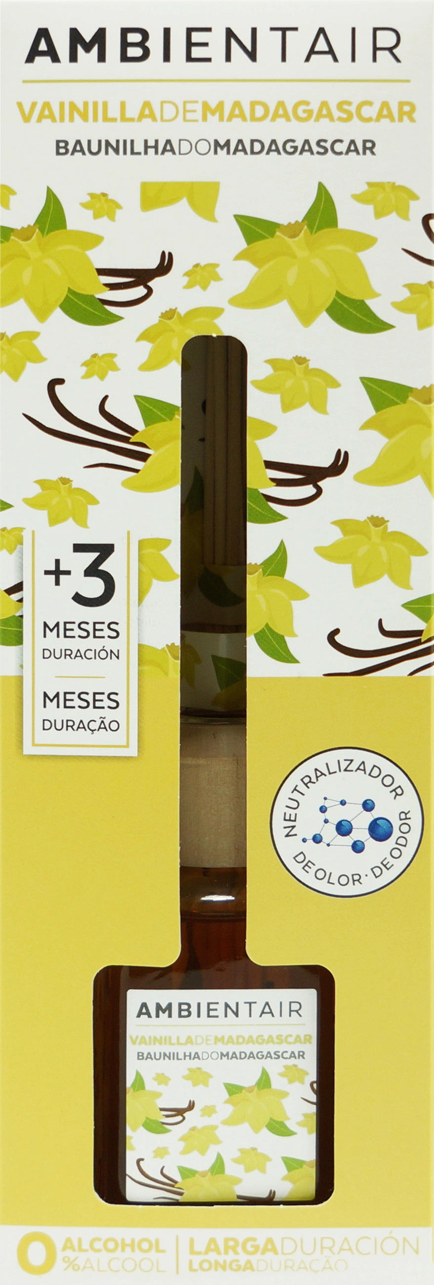 Difuzor  100 ml  - višebojna, Osnovno, staklo/drvo (100ml) - Ambientair