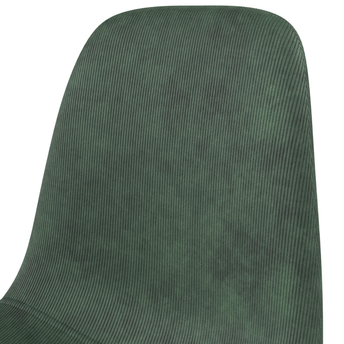 STUHL Cord Grün  - Schwarz/Grün, Design, Textil/Metall (44/86/53cm) - P & B