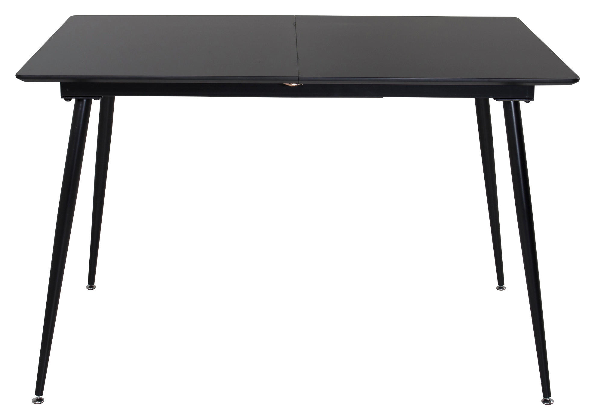 ESSTISCH furniert rechteckig Schwarz  - Schwarz, Design, Holzwerkstoff/Metall (120/90/75cm) - Livetastic