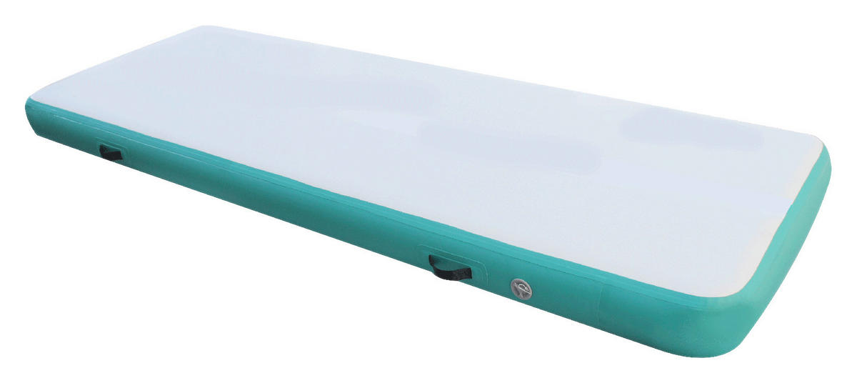 GYMNASTIKMATTE aufblasbar 300/100/20 cm  - Türkis/Weiß, KONVENTIONELL (300/100/20cm) - Atrigo