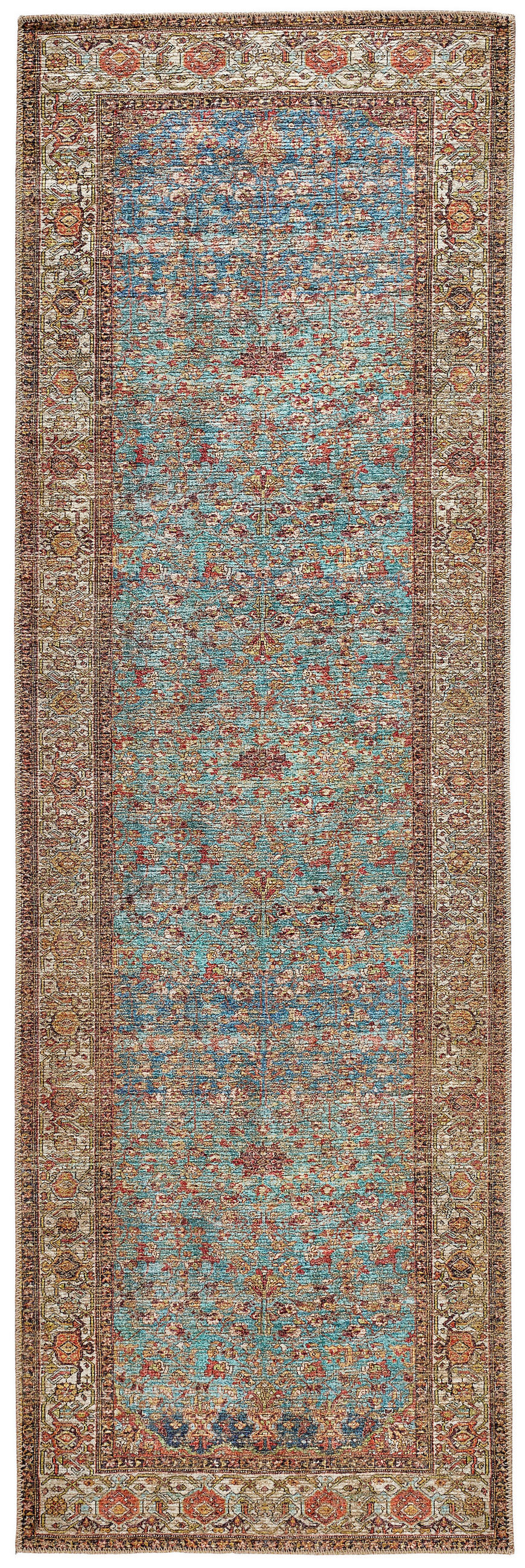 VINTAGE-TEPPICH 76/240 cm Blau  - Blau, LIFESTYLE, Textil (76/240cm) - Novel