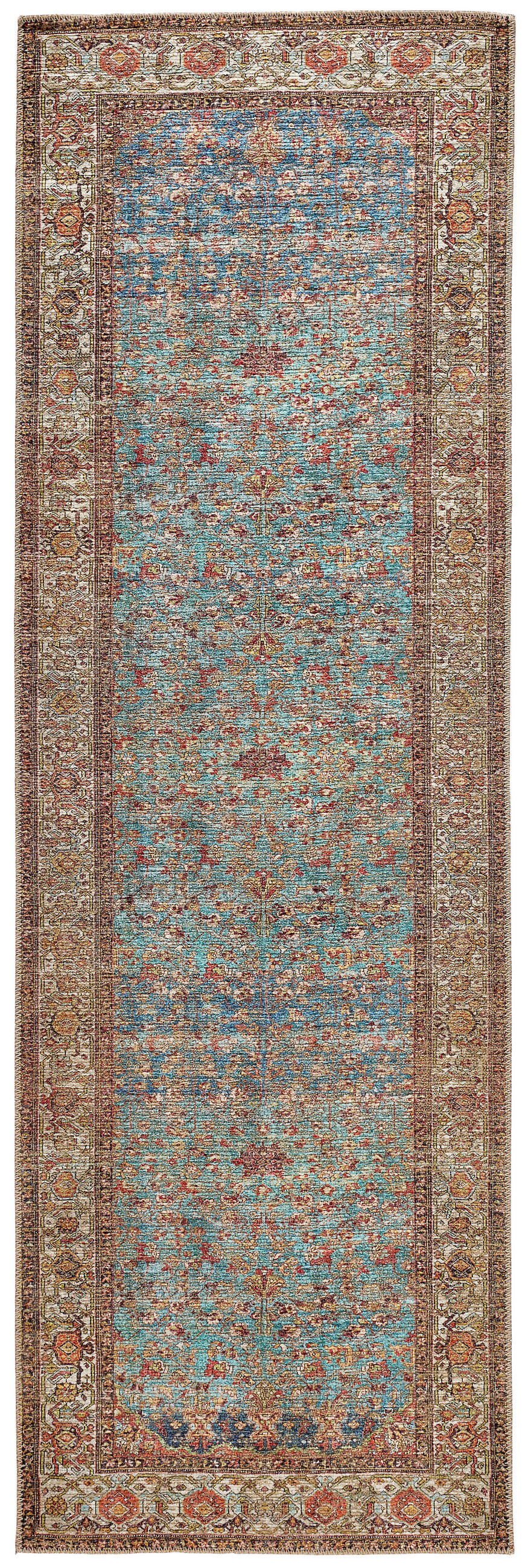 VINTAGE-TEPPICH 76/240 cm Blau  - Blau, LIFESTYLE, Textil (76/240cm) - Novel