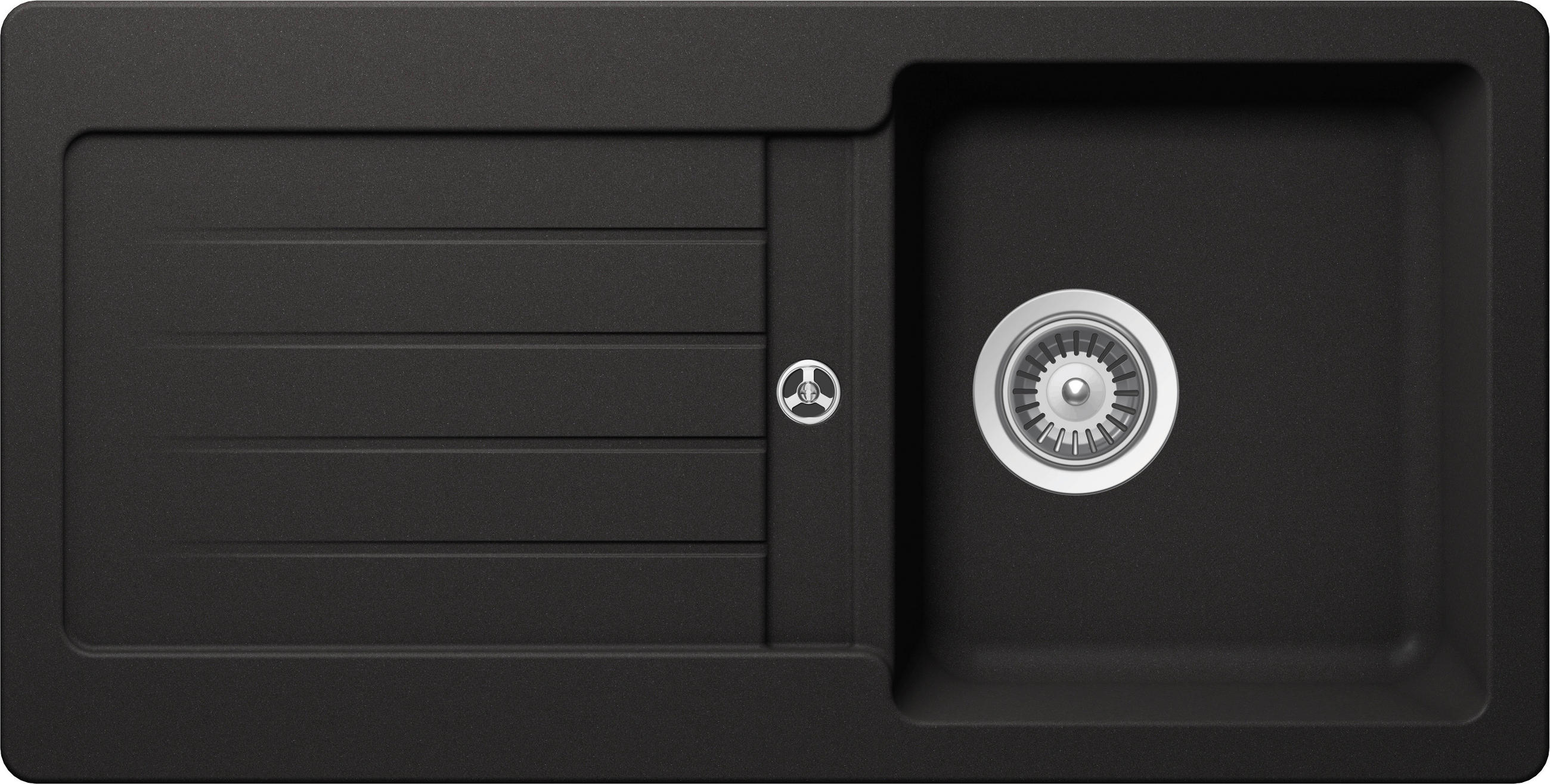 Spüle Atlanta Schwarz 86x20,5 cm