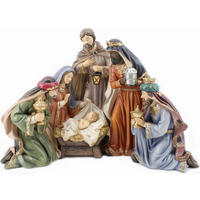 FIGÚRKA DO BETLEHEMA - hnedá/modrá, Lifestyle, plast (44/22,4/29,4cm) - X-Mas