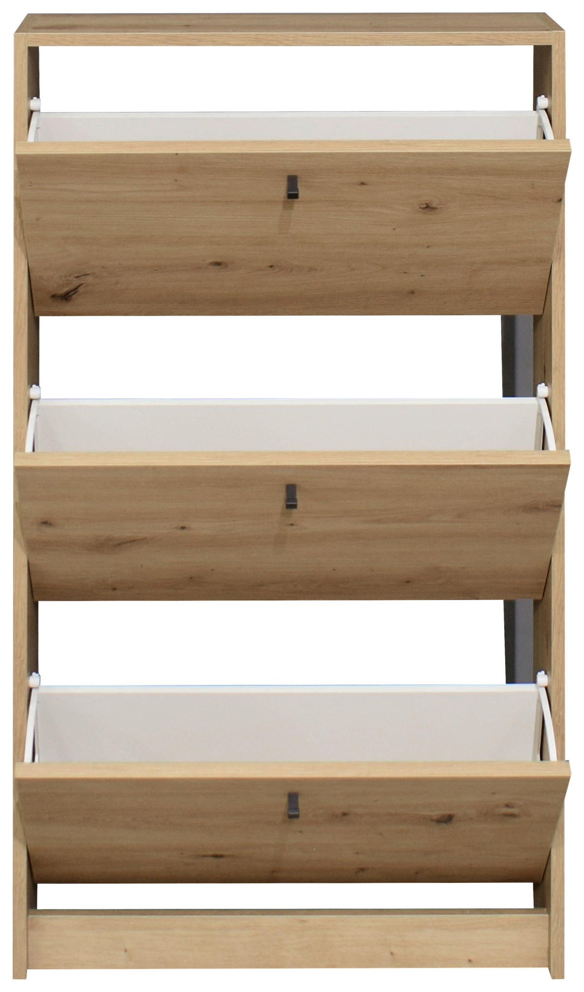 VYKLÁPĚCÍ BOTNÍK, barvy dubu, 60/104/16 cm - černá/barvy dubu, Design, kov/kompozitní dřevo (60/104/16cm) - Xora