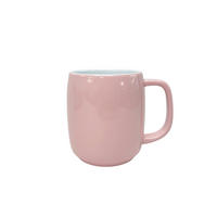 KAFFEEBECHER Candy  580 ml   - Rosa/Weiß, Trend, Keramik (9,2/11,2cm) - Novel