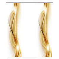FLÄCHENVORHANG NEBLANA, 3-TLG.  3 Stück  blickdicht   60/245 cm  - Goldfarben, Basics, Textil (60/245cm)