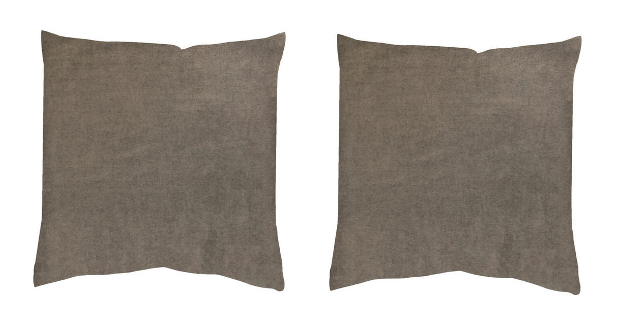 KISSENHÜLLEN-SET ELMER 50/50 cm  - Grau, Basics, Textil (50/50cm)