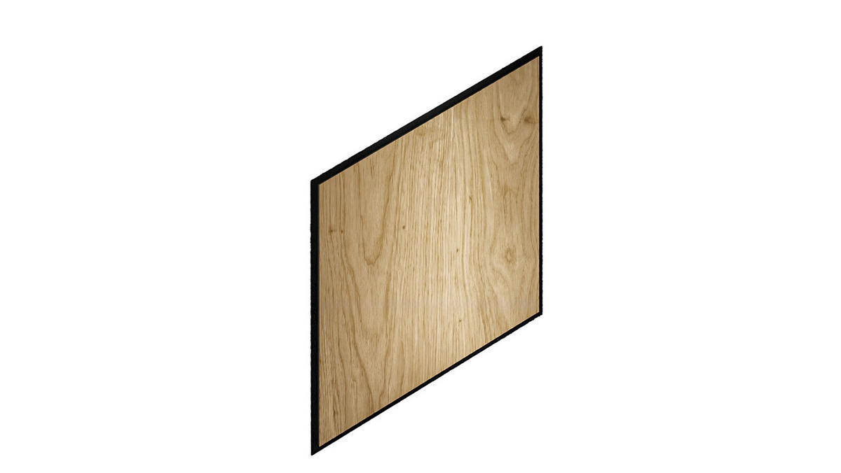 STENSKA DEKORACIJA    - naravne barve, Basics, leseni material (23,5/22,3/1,8cm)