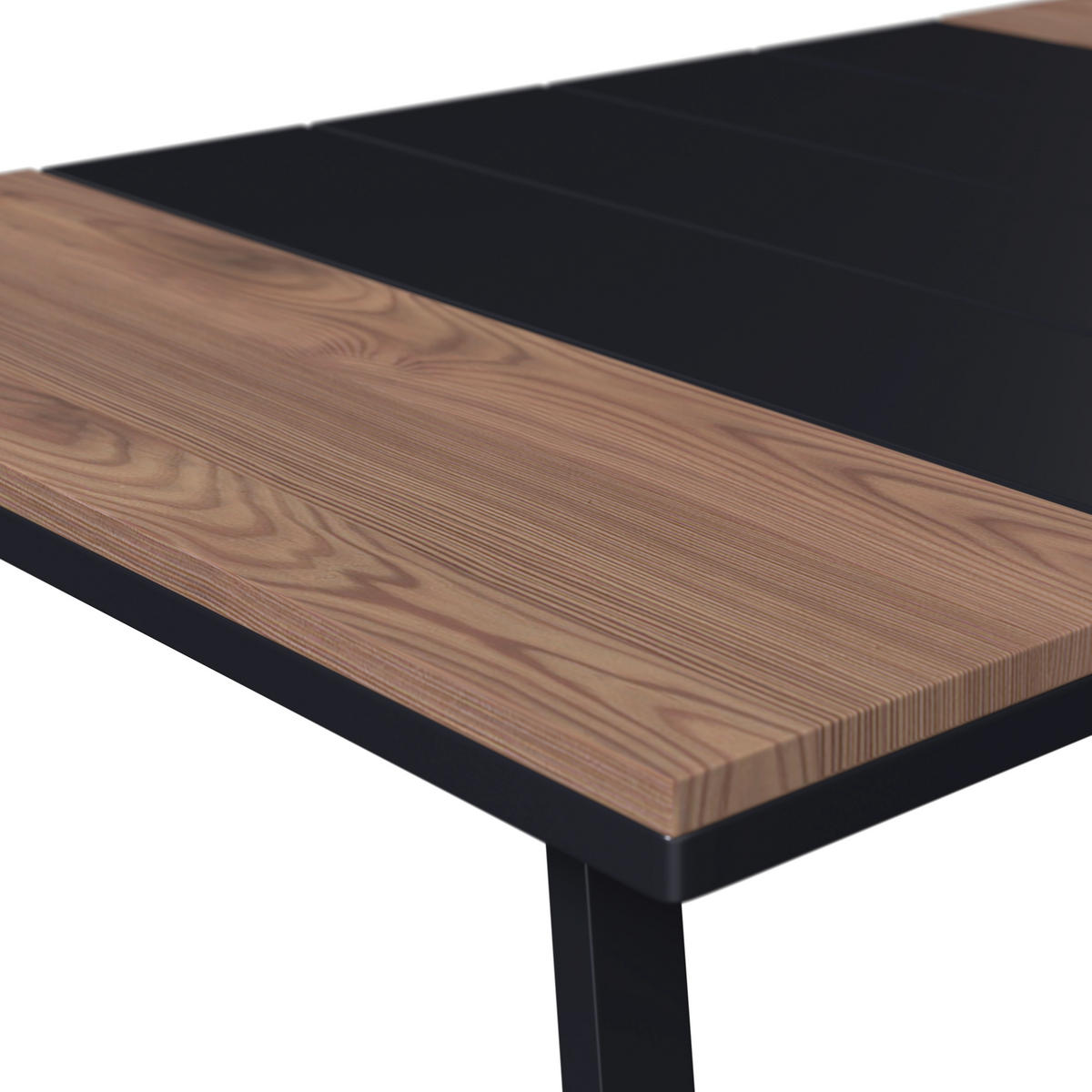 LOUNGEGARNITUR 4-teilig   Eisen  - Dunkelgrau/Naturfarben, MODERN, Kunststoff/Textil - Ambia Garden