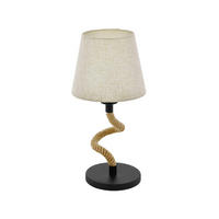 BORDSLAMPA Rampside 19/40 cm   - svart/cremefärgad, Basics, metall/textil (19/40cm) - Eglo