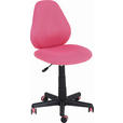 JUGENDDREHSTUHL  in Netzbespannung Schwarz, Pink  - Pink/Schwarz, KONVENTIONELL, Kunststoff/Textil (41/82-94/58cm) - Xora