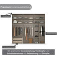 SCHWEBETÜRENSCHRANK 242/223/68 cm 3-türig Grau  - Schwarz/Grau, KONVENTIONELL, Holzwerkstoff/Metall (242/223/68cm) - Novel