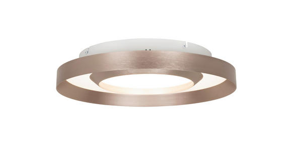 LED-DECKENLEUCHTE 40/8 cm   - Champagner/Goldfarben, Design, Kunststoff/Metall (40/8cm) - Novel