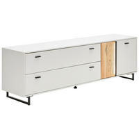 TV-ELEMENT - Anthrazit/Eschefarben, KONVENTIONELL, Holz/Holzwerkstoff (205/63,5/50cm) - Hom`in