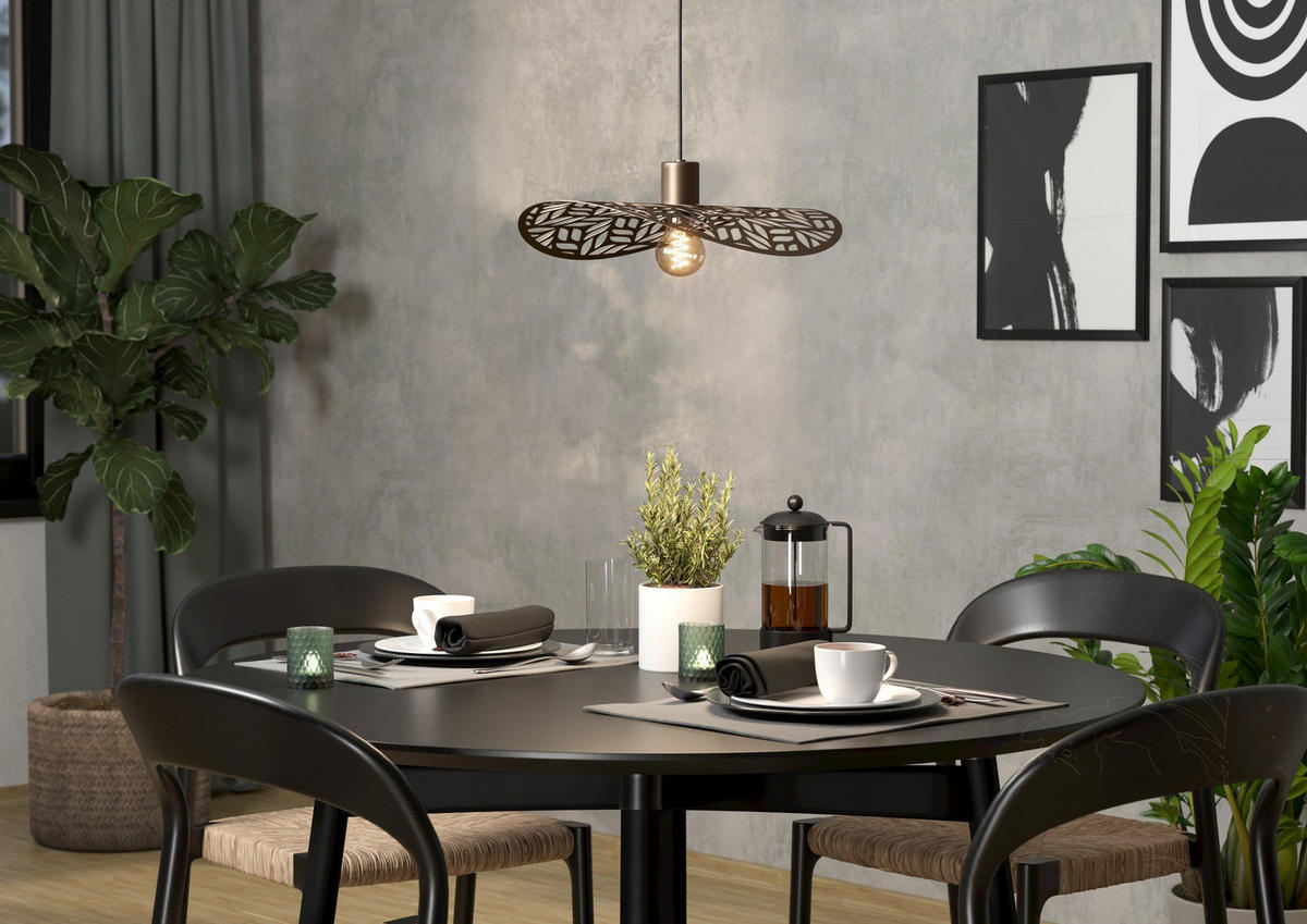 LUSTER  40/110 cm      - bronzana, Dizajnerski, metal (40/110cm)