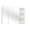 SPIEGELSCHRANK 105/70,3/17,3 cm  - Eichefarben/Weiß, KONVENTIONELL, Glas/Holzwerkstoff (105/70,3/17,3cm) - Dieter Knoll