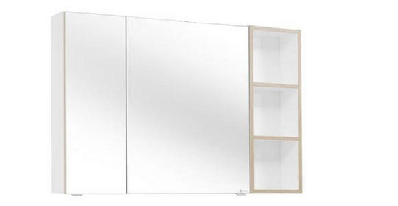 SPIEGELSCHRANK 105/70,3/17,3 cm - Weiß, KONVENTIONELL, Glas/Holzwerkstoff (105/70,3/17,3cm) - Dieter Knoll