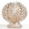 TISCHLEUCHTE 25/25 cm   - Weiß, Natur, Metall (25/25cm)