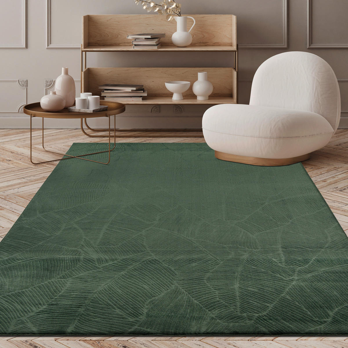 WEBTEPPICH 200/280 cm Stilo Grün  - Grün, KONVENTIONELL, Textil (200/280cm) - Novel